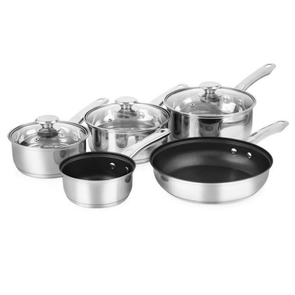 Tower 5 Piece Pan Set Stainless Steel PT700071
